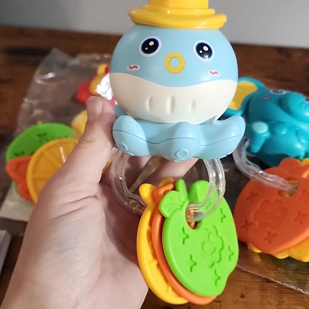 0-6 Months Teething Rattle Toys, Early Educational Toys To Develop Hand Eye